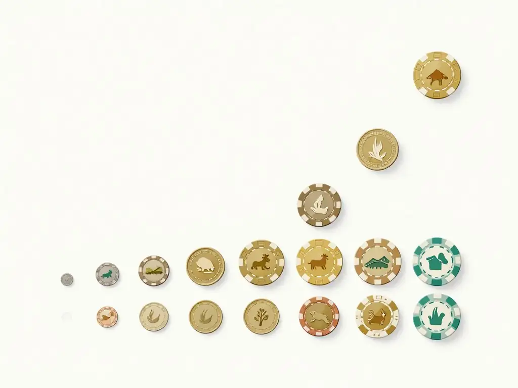 Conceptual illustration of betting range options in Chicken game