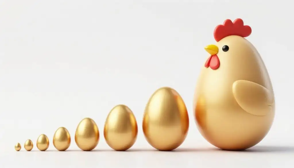 Conceptual illustration of increasing multipliers in the Chicken game