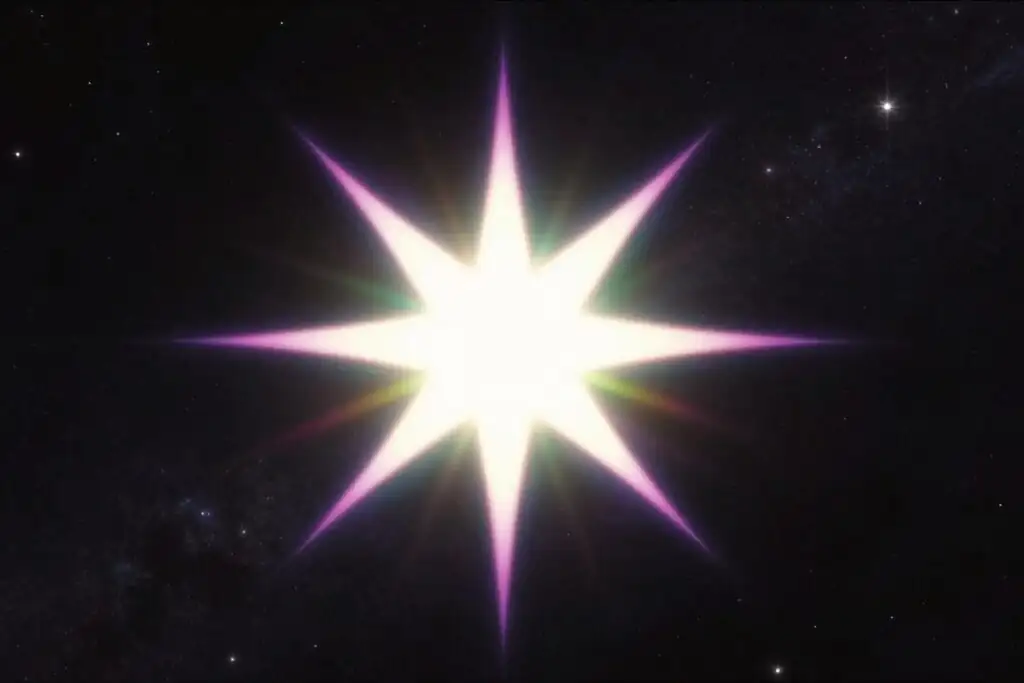 Starburst expanding wild star symbol with cosmic background Starburst expanding wild star symbol with cosmic background