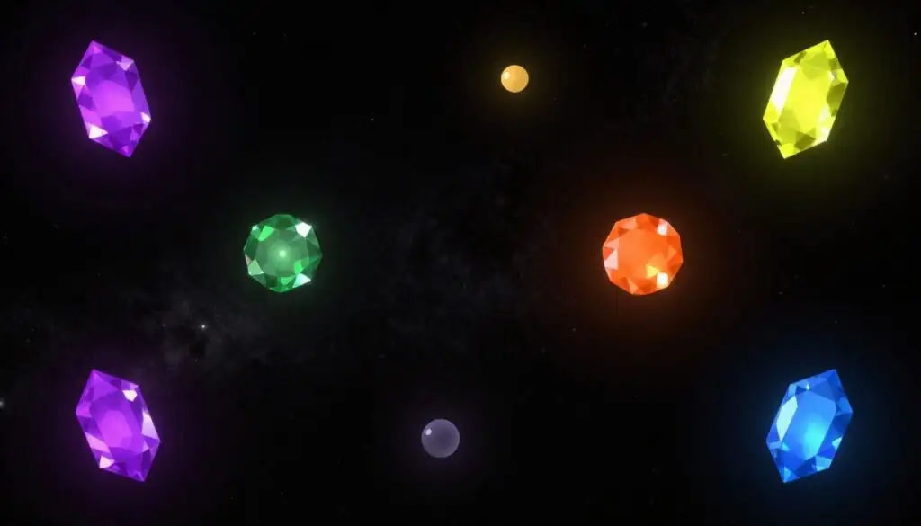 Starburst slot game cosmic background with colorful gems floating in space Starburst slot game cosmic background with colorful gems floating in space